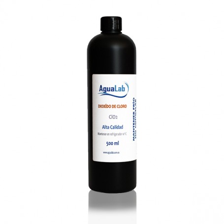 Dióxido de Cloro 500ml Plástico negro HDPE (C.D.S.)