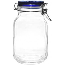 Tarro de cristal tapa azul 2000 ml