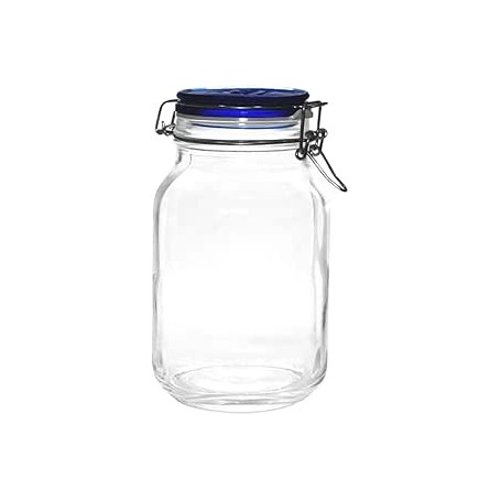 Tarro de cristal tapa azul 2000 ml